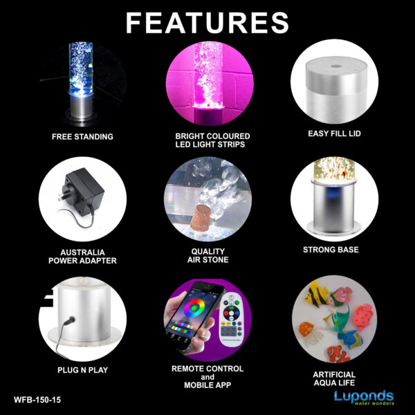Bubble Tube Water Feature 150cm (Shipping Excluded) - Image 4