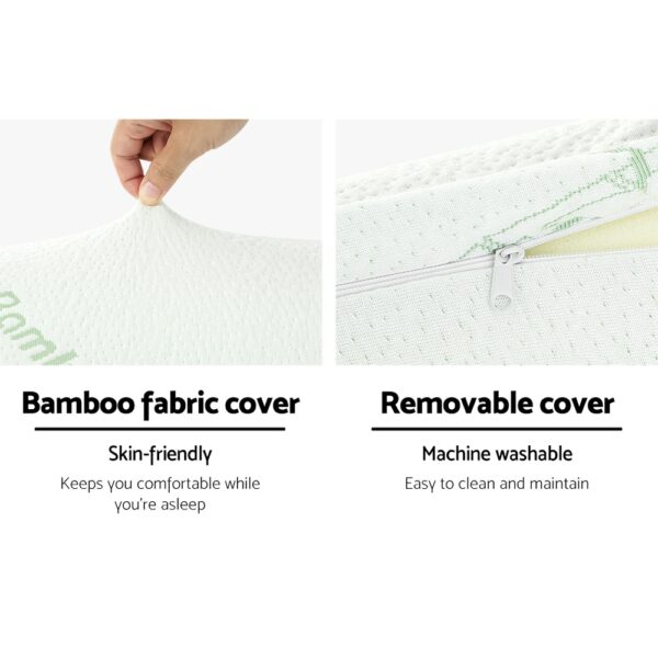 Memory Foam Pillow Bamboo Pillows Cushion Neck Support Cover - Image 4