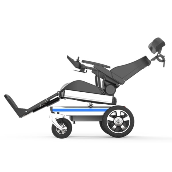 Reclining Electric Power Wheelchair Folding with Adjustable head and footrest Mobility chair-OPTIMUM - Image 3