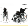 24 Inch Portable Folding Wheelchair - Image 3