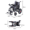 Electric Wheelchair | Extra Wide Seat | Lithium Battery | Foldable Steel Frame | 130KG Weight Capacity - Image 3
